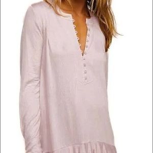 free people lilac flounce tunic
